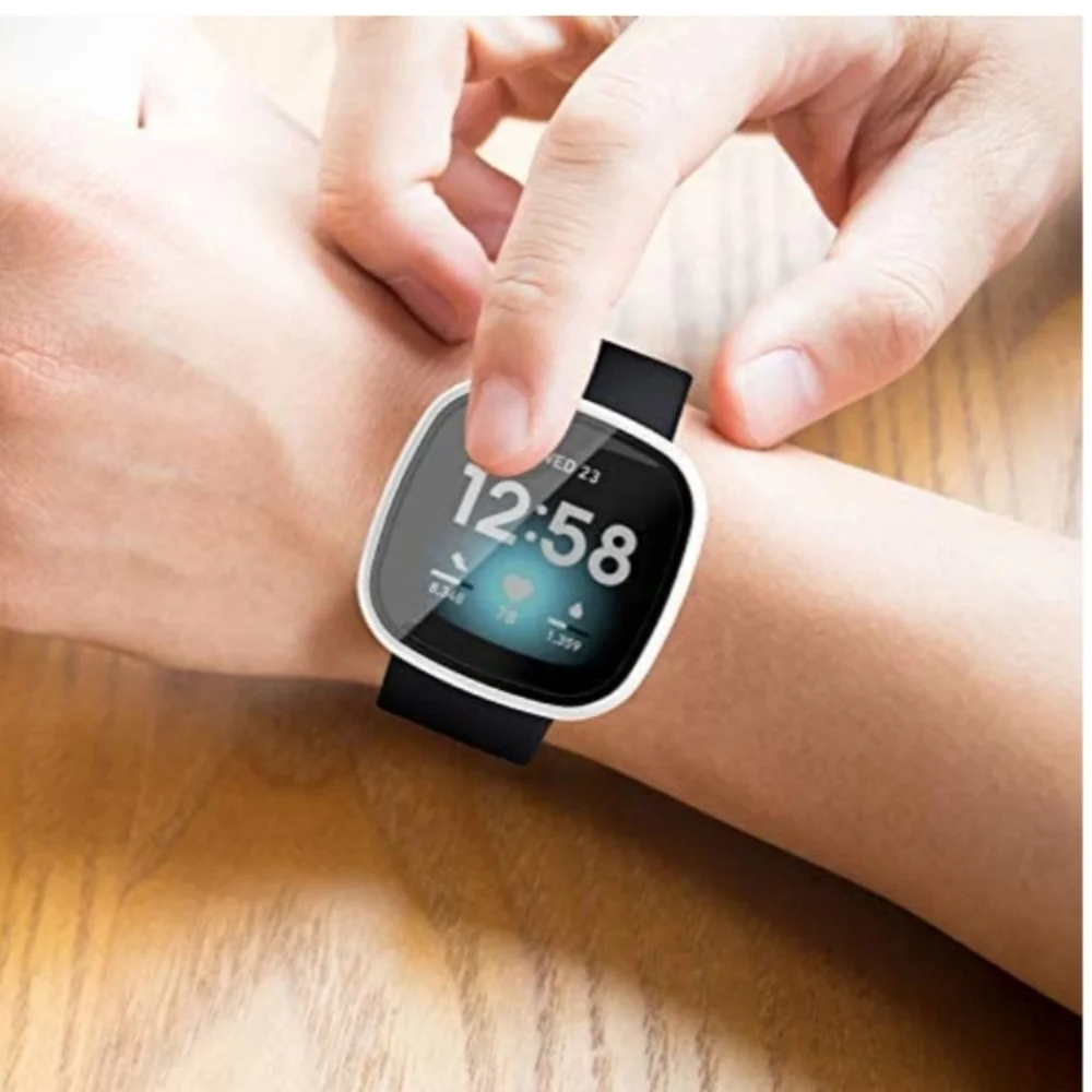 Glass screen protector for fit bit v 3 /Sence.